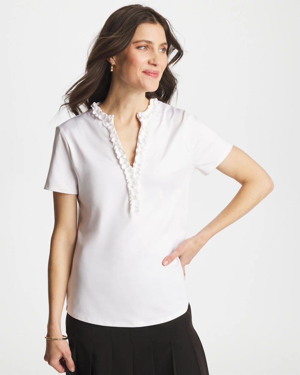 Zenergy® UPF Ruffle Polo | Chico's
